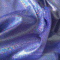 Stretch Lurex Glitter Silver Holographic Swimwear Fabric